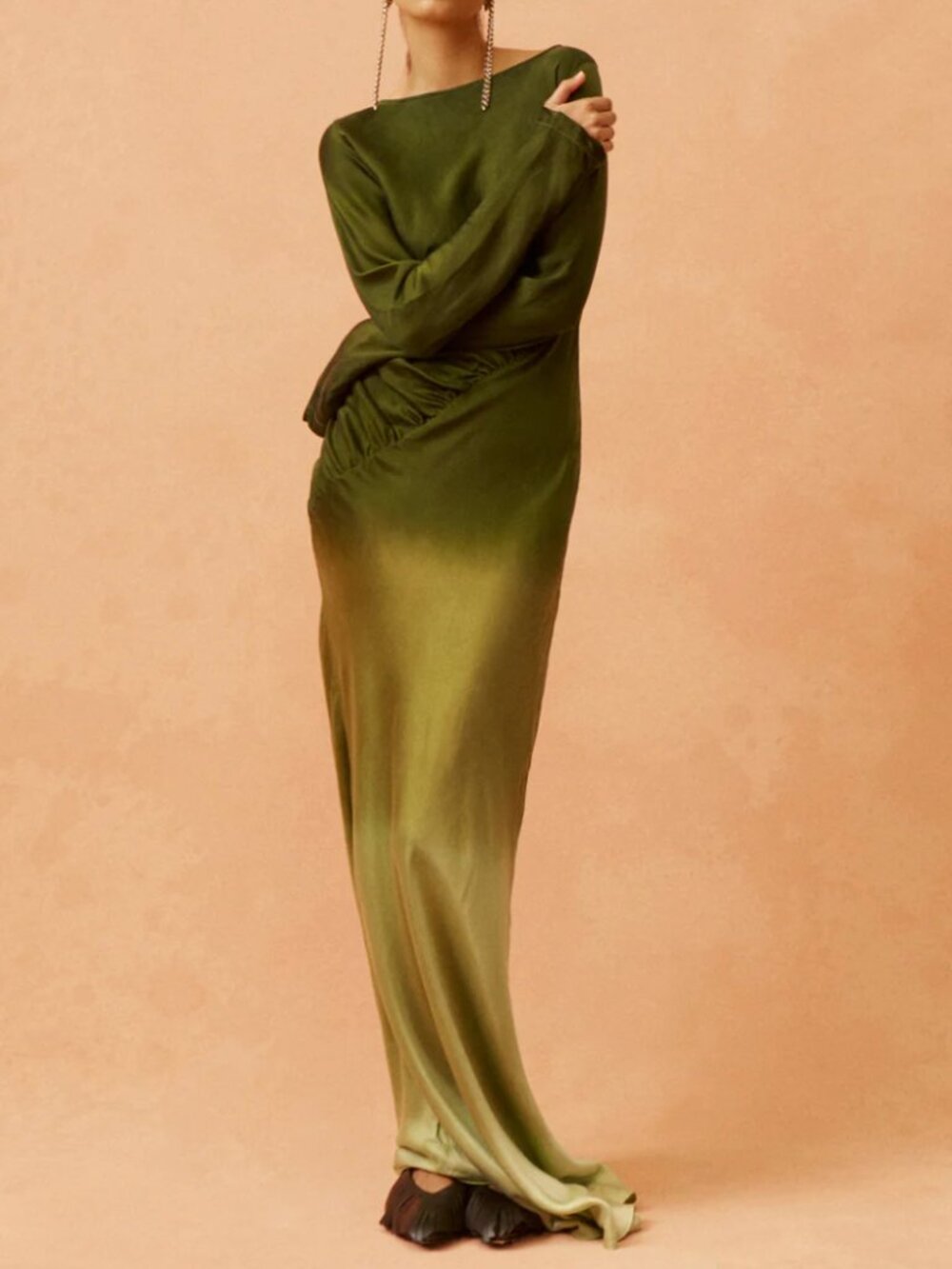 NWT. SWF Fluid Drape Maxi Dress